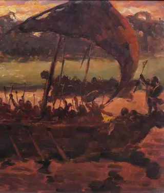 M. Thomassin (XIX) - The Troyan Fire