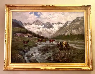 Leonardo Roda (1868 – 1933) (Reca firma) - Il Cervino