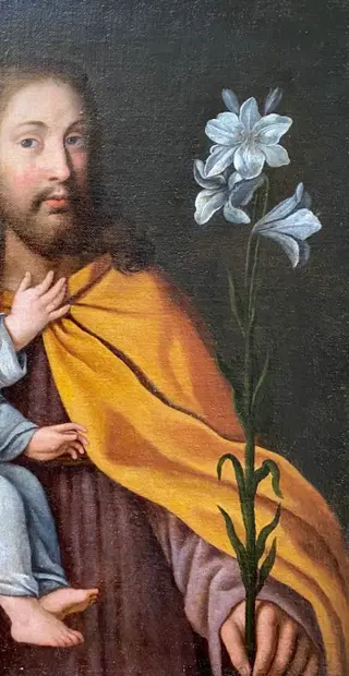 Maestro Spagnolo (XVIII) - San Giuseppe e il Bambino