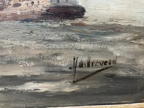 Adri Verveen (1912 - 1988) - Havengezicht