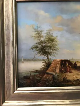 Lion Arie Feijen (1947) - Oud Hollands landschap