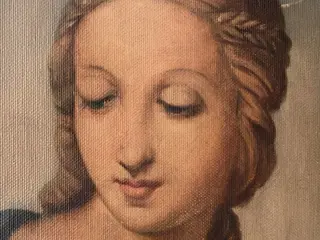 Mario Cavalla (1902 - 1962) - Madonna del Cardellino (dettaglio) da Raffaello