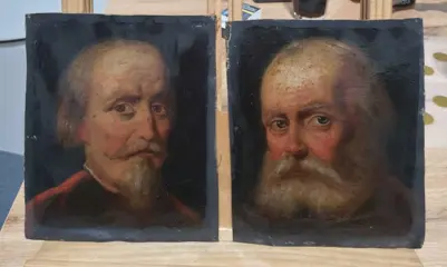 Europäische Schule (XIX) - Zwei männliche Portraits