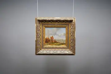 Dutch school (XIX) - Figures by the sea