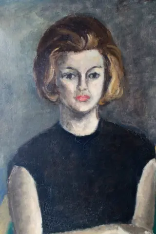 Ecole catalane (XX) - portrait de femme