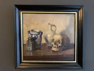 Hendrik Jan Wesseling (1881-1950) - Stilleven met memento mori