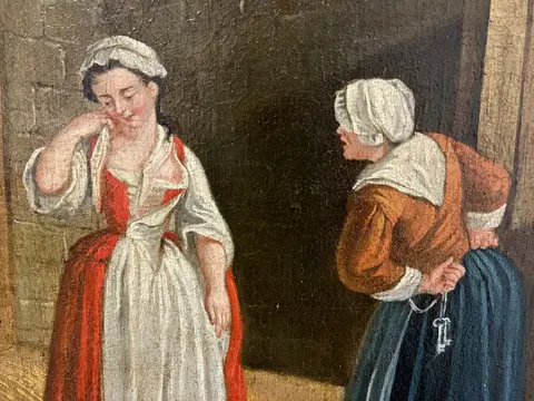 Scuola Fiamminga (XVII-XVIII) - Amanti segreti