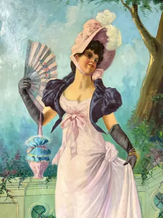 Scuola Italiana XIX-XX reca firma Zavaga - Dama