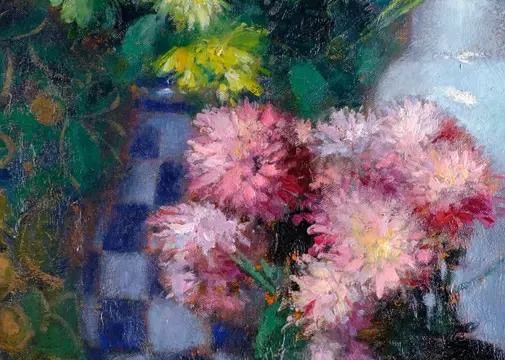 Gustav Max Stevens (1871-1946) - Bouquets de fleurs