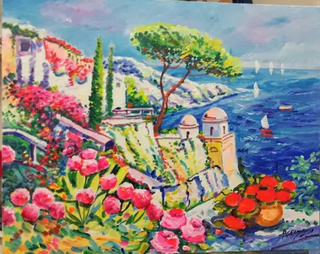 Alfredo Grimaldi (1950) - Veduta di ravello