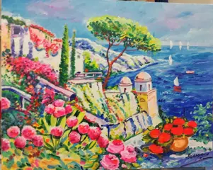 Alfredo Grimaldi (1950) - Veduta di ravello