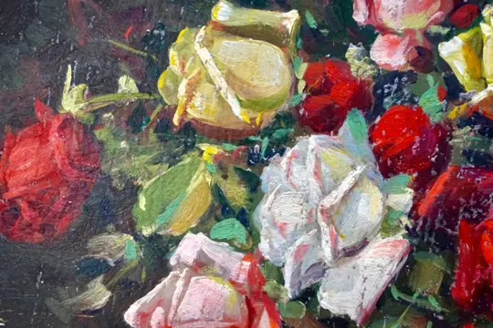 Constantin Paun (Romanian, XIX - XX) - Roses
