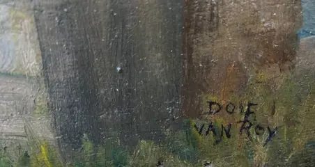 Dolf Van Roy (1858-1943) - Binnenplaats