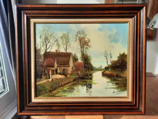 Adri Verveen (1912 - 1988) - Oud Hollands Landschap