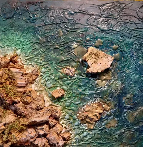 Gianni Di Guida (1965) - Mare trasparente in bassorilievo