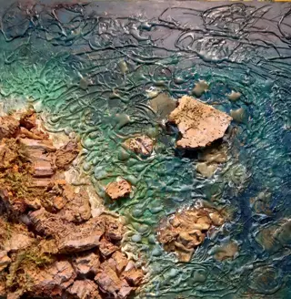 Gianni Di Guida (1965) - Mare trasparente in bassorilievo