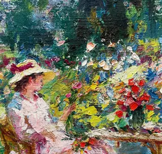 Anatoly Belonog (1946) - Parmi les fleurs