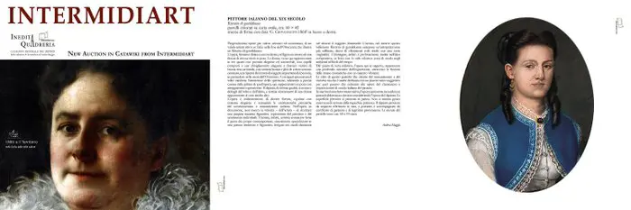 Scuola Italiana, XIX - Ritratto di gentildonna (NO RESERVE)