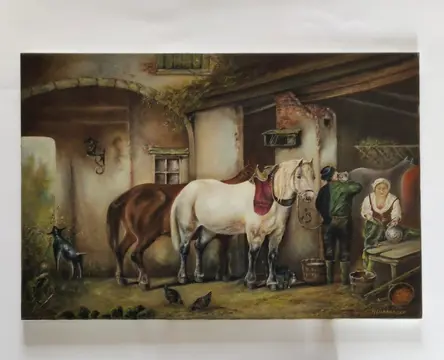 Richard Lukkenaer (1945) - Klassieke paardenstal