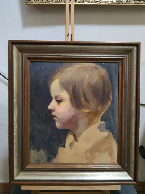 Europäische Schule (XX) - Portrait eines Kindes