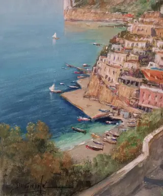 Gianni Di Guida (1965) - Veduta di Positano
