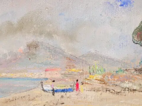 Giuseppe Casciaro (1863-1941) - Veduta del Vesuvio