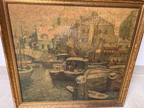 Hans Hartig (1873-1936) - Hafenstadt in winter