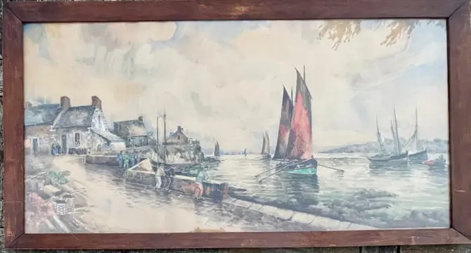 Frank-Will (1900-1951) - Retour de pêche