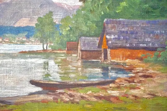 Constion (Constantin Ionescu) (Romanian, ca. 1900 - 1970s) - By the Lake