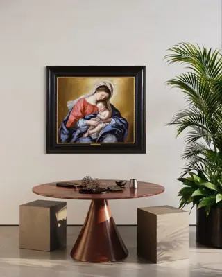 Giovanni Battista Salvi detto il Sassoferrato (seguace di) - Madonna con Bambino