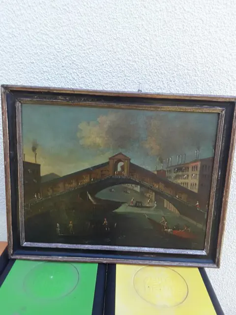 Scuola italiana (XVIII-XIX) - Il ponte di Rialto