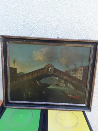 Scuola italiana (XVIII-XIX) - Il ponte di Rialto