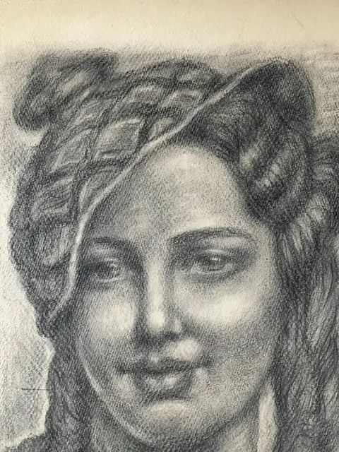 Angelo Dall'Oca Bianca (1858-1942) - Donna con berretto