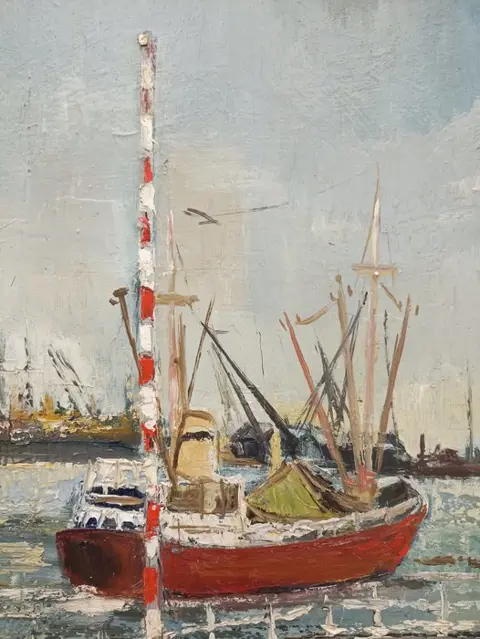 Belgische school (XX) - Gent zeehaven Langerbrugge