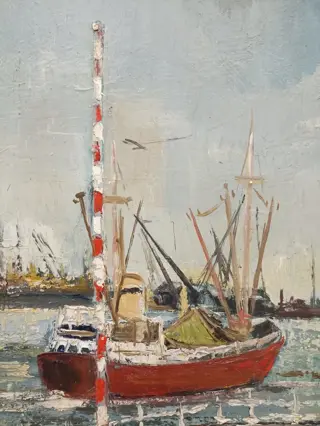 Belgische school (XX) - Gent zeehaven Langerbrugge