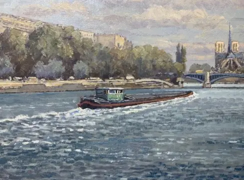 Willem Heytman (1950) - Paris notre dame vue ou quai de la rapée