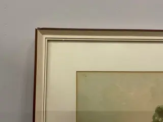 Europese school (XX) - Landschap met man en hut