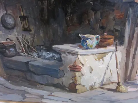 Raffaele Lopez (1921-1995) - interno di casolare