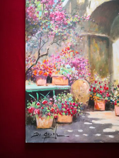 Gianni Di Guida (1965) - Cortile Fiorito in Costiera