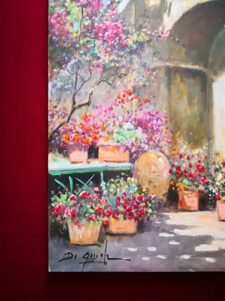 Gianni Di Guida (1965) - Cortile Fiorito in Costiera