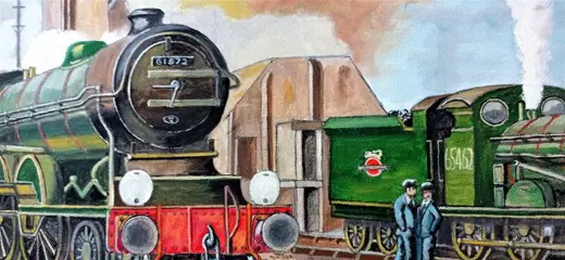 K. Parkeston Shea (1940) - Locomotoras en la Estacion