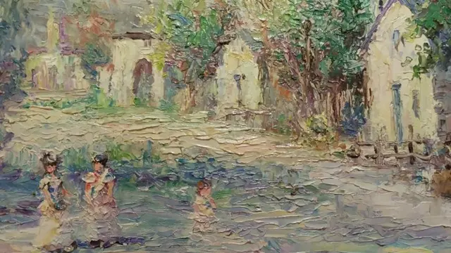 A. Alexandre (1925) - Paisaje con figuras