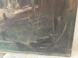 Mario Fattori (1930) - Interno di ovile