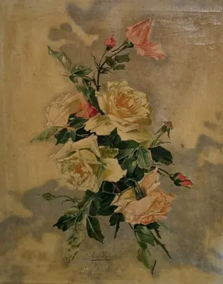 E.v.Kalmthout - "Rozen stilleven "