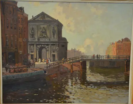 Herman Bogman jr. (1890-1975) - Stadsgezicht te Rotterdam