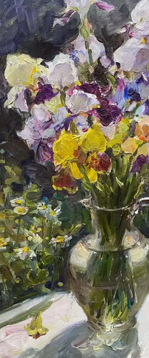 Elena Salnikova (1970) - Les iris sous le soleil