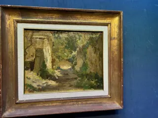 Leon Giuseppe Buono (1887-1975) - Controluce in campagna