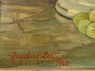 Fryda Laureti Ciletti (1905-1987) / Nicola Ciletti (1883 – 1967) - Natura morta / Vecchio che legge con fanciullo