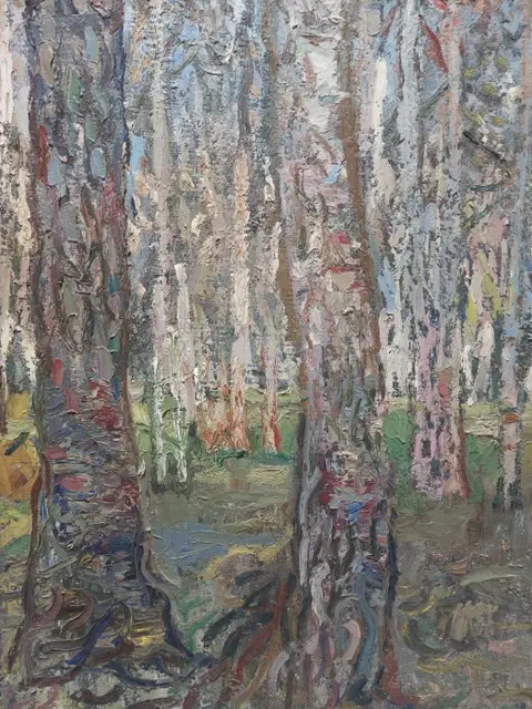 Osteuropäische Schule (XX) - Birkenwäldchen