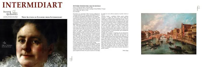 Scuola Veneta, XIX/XX - Cannaragio dal ponte dei tre archi a palazzo Surian Bellotto